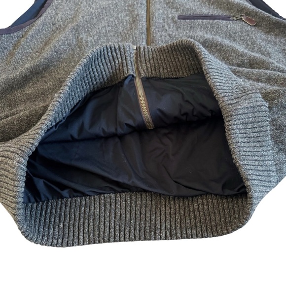 Harley of Scotland Mens Large Wool Full Zip Vest lined brown eclectic grandpa - Picture 8 of 13